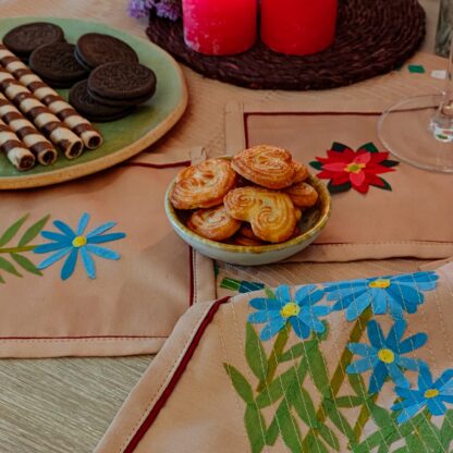 Calyz Beige Cocktail Napkin set of 4